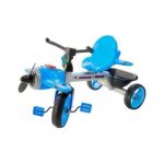 Tricicleta pentru copii cu elice, lumina si muzica albastru