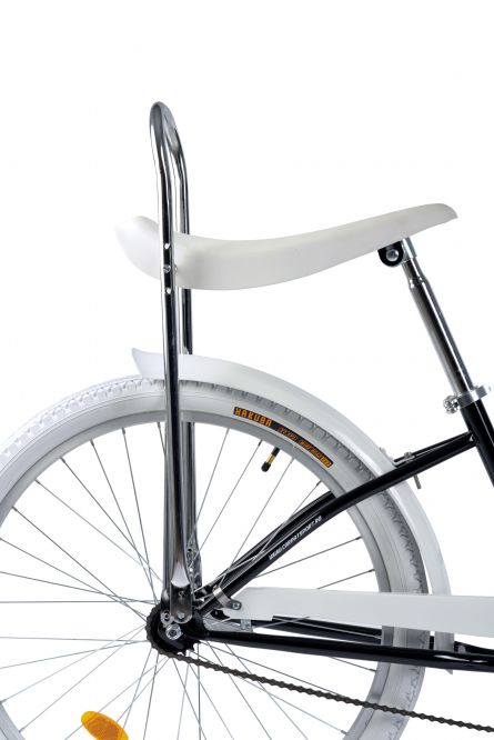 Bicicleta CITY Carpat Liberta C2694A 26 inch cadru negru cu design alb Alb