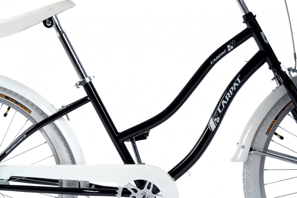 Bicicleta de oras CITY Carpat Liberta C2694A 26 inch NegruAlb - 5