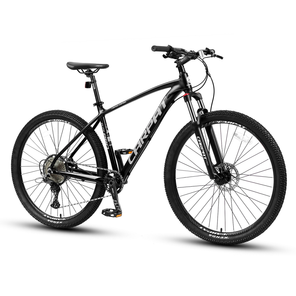 Bicicleta Mountain Bike CARPAT PRO C29212H Limited edition 29 inch cadru aluminiu culoare negrugri aluminiu