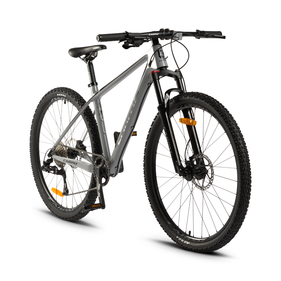Bicicleta Mountain Bike Carpat Pro Carbon 27.5 inch Cadru Carbon NegruGri 27.5