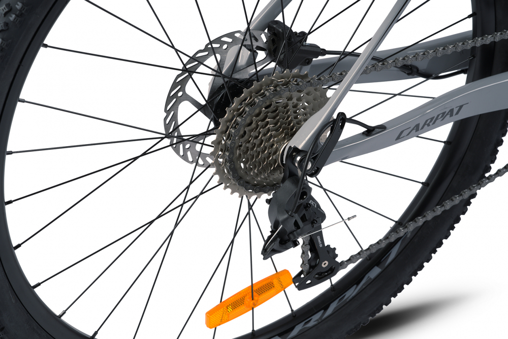 Bicicleta Mountain Bike Carpat Pro Carbon 27.5 inch Cadru Carbon GriNegru, inaltime maxima utilizator 160-175 cm, 10 viteze, anvelope Kenda, furca cu suspensie pe arc,greutate maxima utilizator 120 Kg - 5