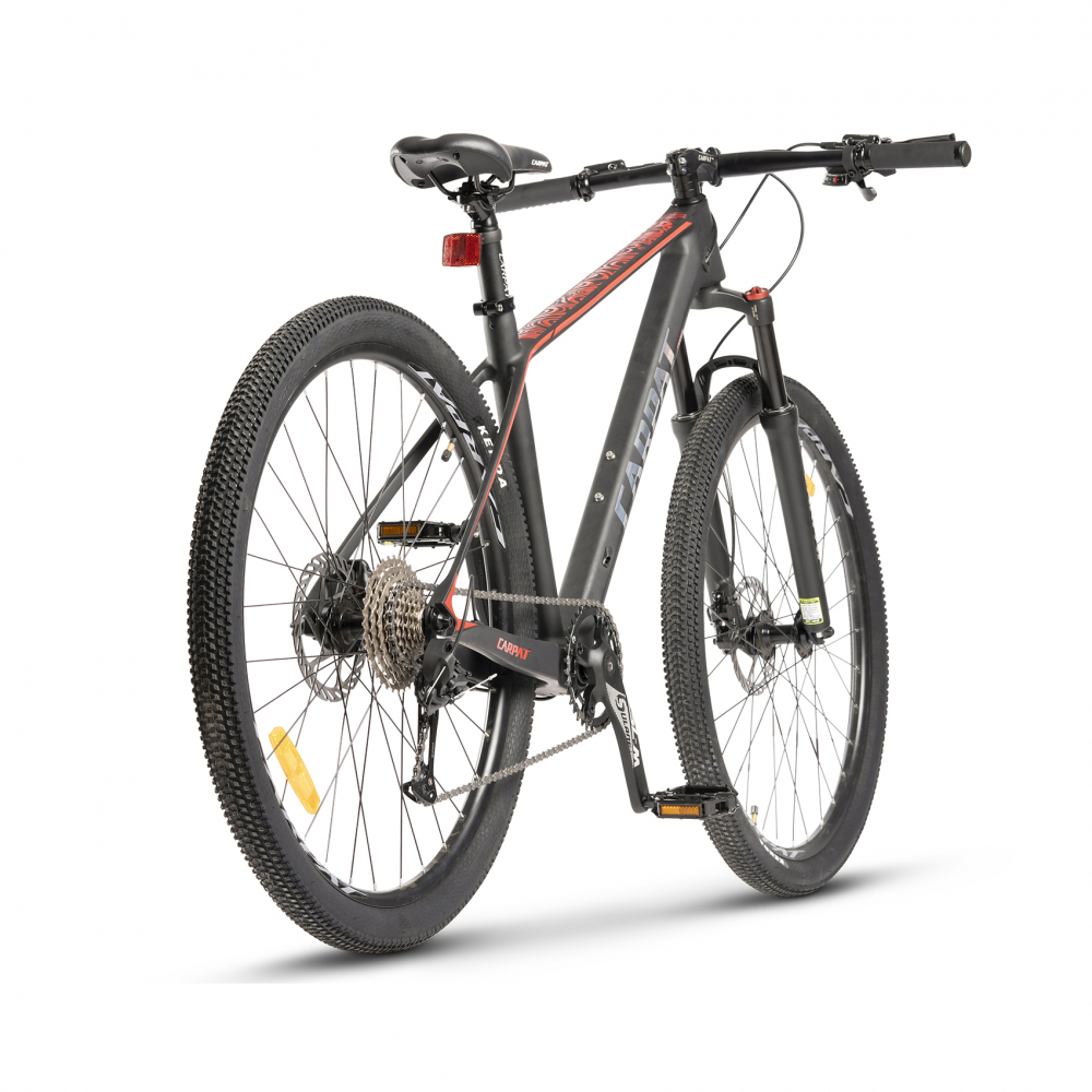 Bicicleta Mountain Bike Carpat Pro Carbon 27.5 inch Cadru Carbon GriRosu, inaltime maxima utilizator 160-175 cm, 10 viteze, anvelope Kenda, furca cu suspensie pe arc,greutate maxima utilizator 120 Kg - 5