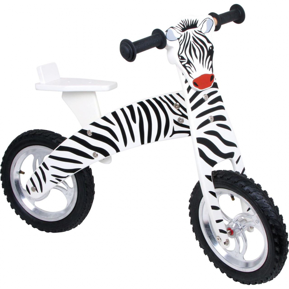 Bicicleta de echilibru Legler fara pedale model Zebra - 2