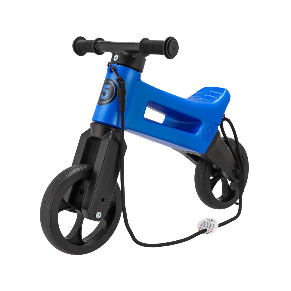 Bicicleta fara pedale 2 in 1 Funny Wheels Rider SuperSport Metallic Blue Bicicleta