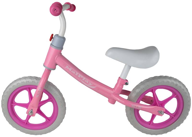 Bicicleta fara pedale MalPlay cu roti EVA 12 inch Pink