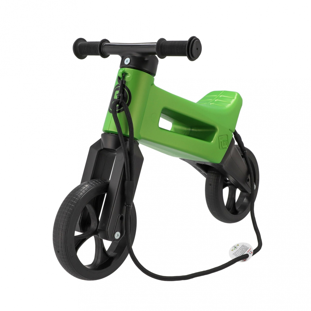 bicicleta fara pedale 1 2 ani Bicicleta fara pedale 2 in 1 Funny Wheels Rider SuperSport Metallic Green