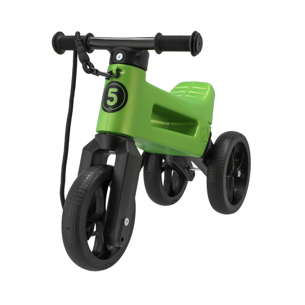 Bicicleta fara pedale 2 in 1 Funny Wheels Rider SuperSport Metallic Green - 3