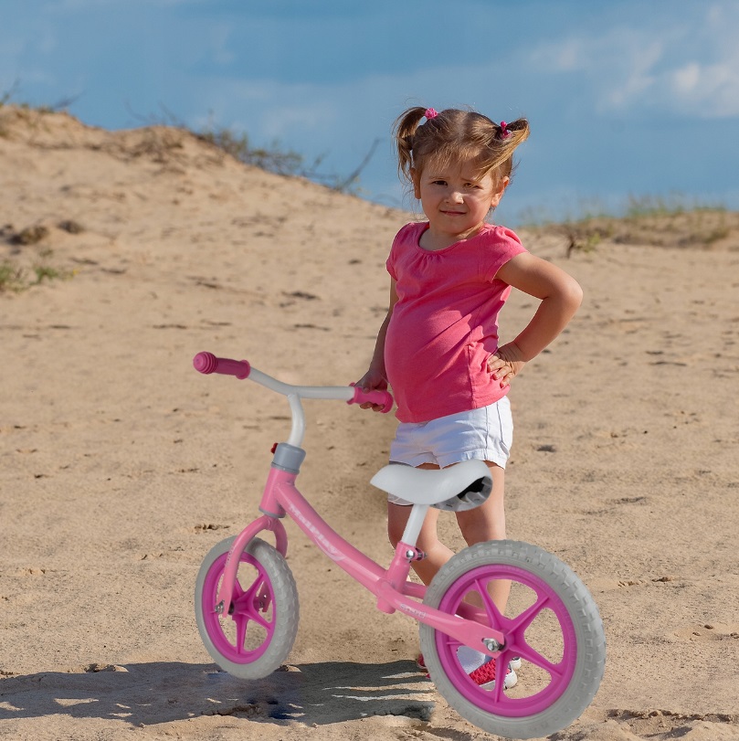 Bicicleta fara pedale MalPlay cu roti EVA 12 inch Pink - 3 | YEO