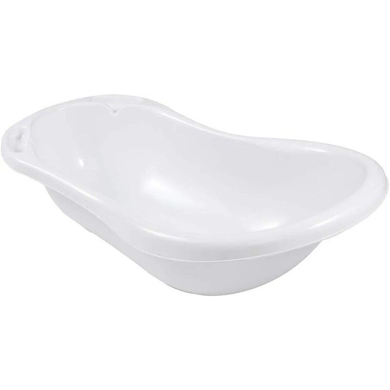 Cadita ergonomica de baie cu dop Stars Keeeper 84 x 49 x 30 cm White