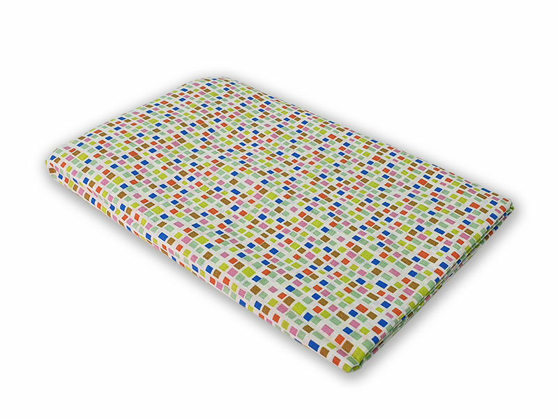 Cearceaf Mozaic KidsDecor cu elastic din bumbac 60x120 cm - 1