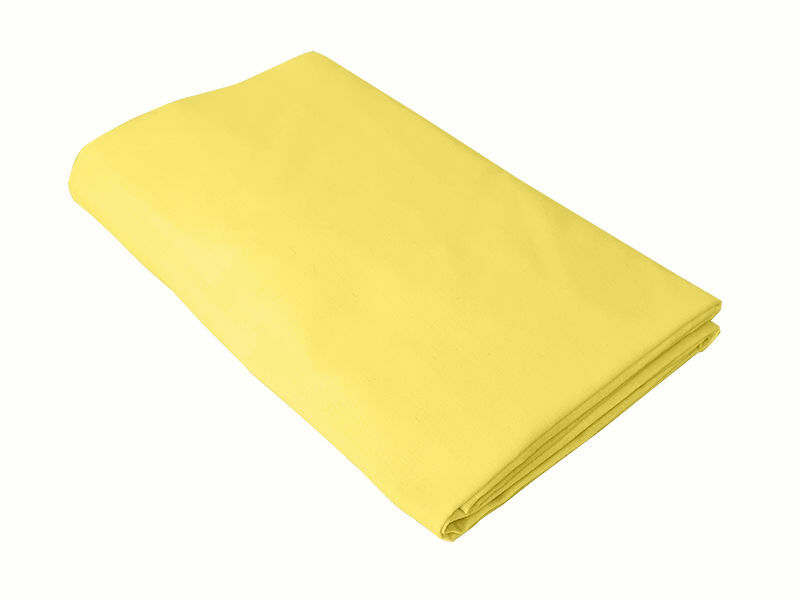 Cearceaf galben KidsDecor cu elastic din bumbac 70 x 120 cm
