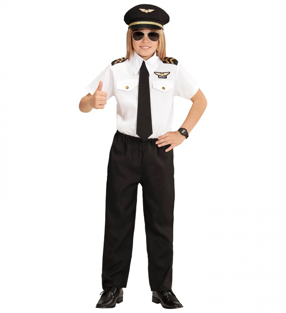 Costum Pilot Copii - 8 - 10 ani / 140 cm