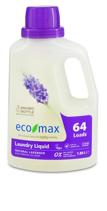 Detergent concentrat rufe cu lavanda Ecomax 64 spalari 1.89 L 1.89 imagine noua responsabilitatesociala.ro