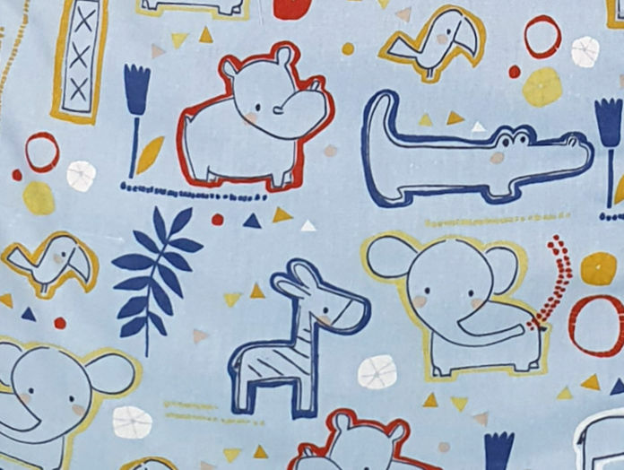 Sac de dormit copii 0.5 tog KidsDecor Circul Animalelor bleu din bumbac 110 cm 0.5 imagine noua responsabilitatesociala.ro