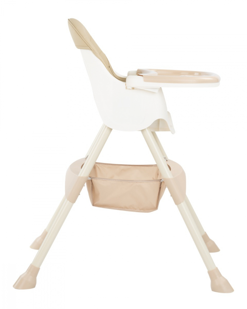 Scaun de masa KikkaBoo 2 in 1 cu picioare pliabile Brie Beige 2023 - 1 | YEO