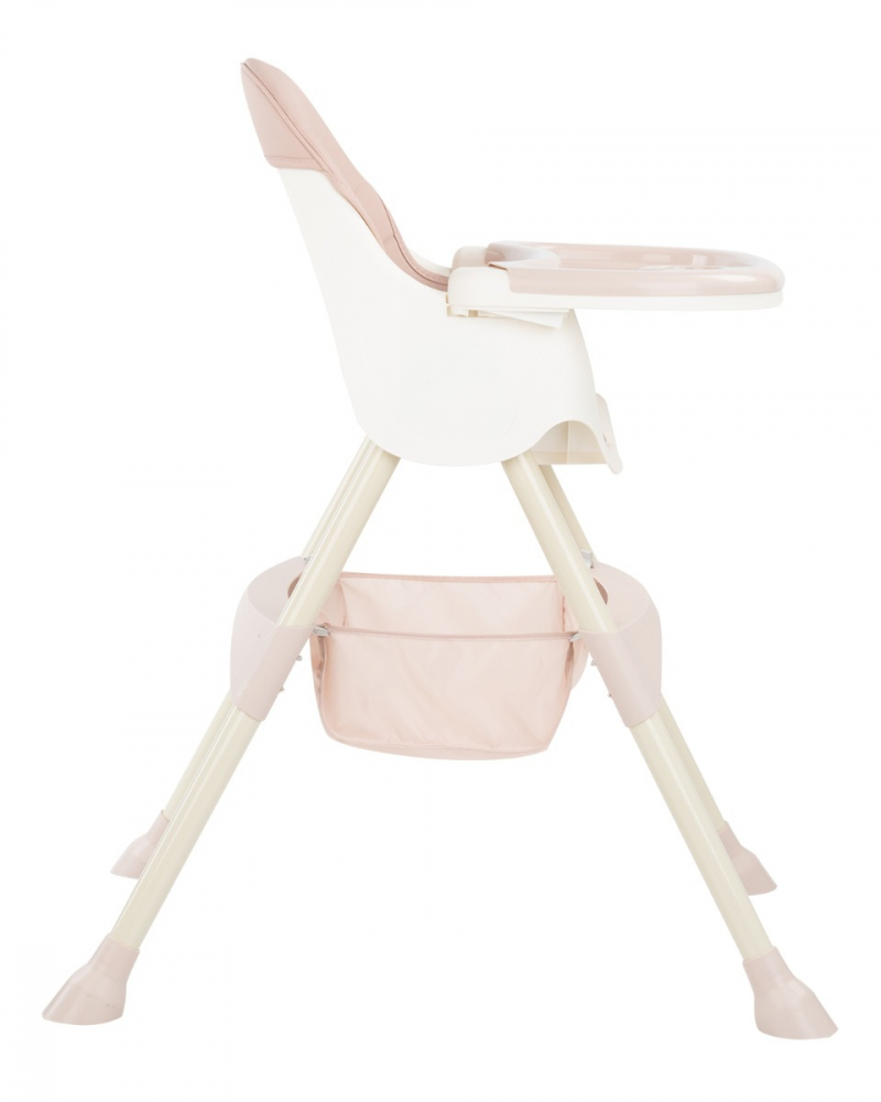 Scaun de masa KikkaBoo 2 in 1 cu picioare pliabile Brie Pink 2023 - 1 | YEO