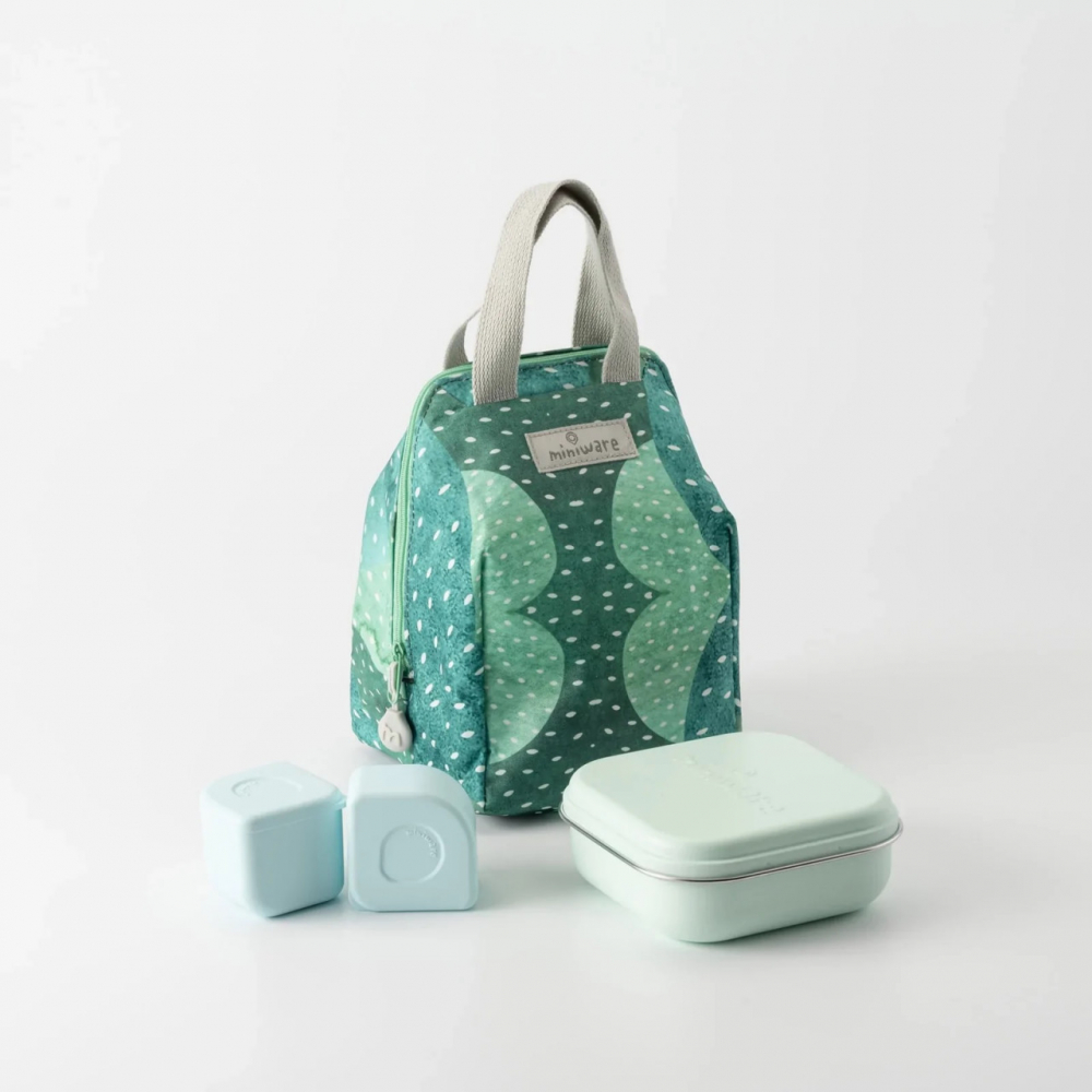 Set geanta termoizolanta Mealtote cu cutie Grow bento Miniware Ready Go Bento 4 piese Prickly Pear - 2 | YEO