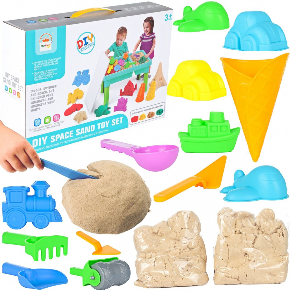 Poze Masuta de joaca pentru apa si nisip cu accesorii incluse Space Sand nichiduta.ro 