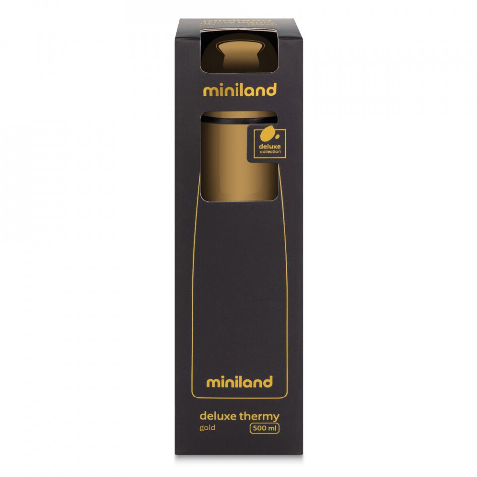 Termos lichide Miniland Deluxe 500 ml cu efect crom Gold 500 imagine noua responsabilitatesociala.ro
