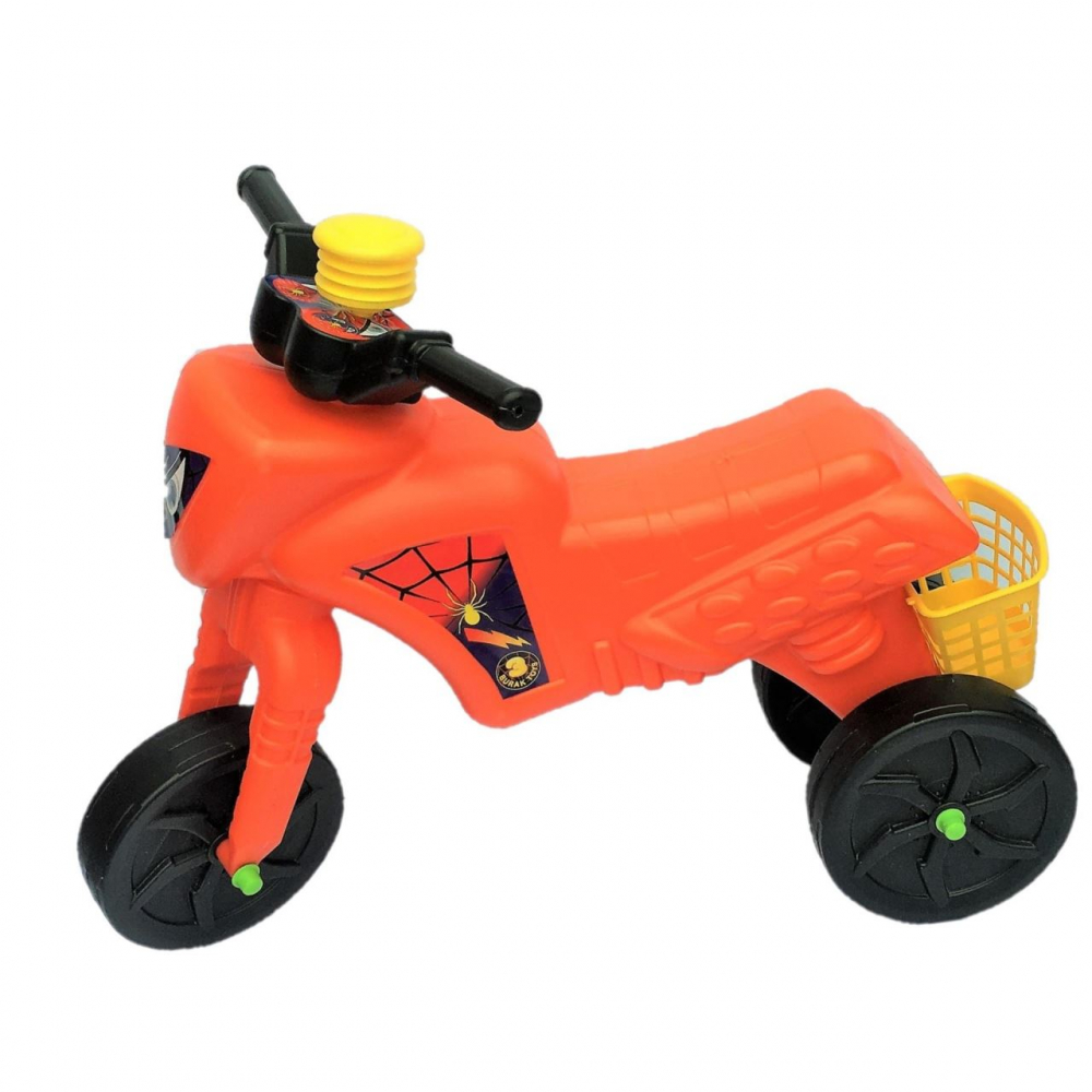 Tricicleta fara pedale Spider Portocalie Burak Toys