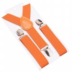 Bretele colorate pentru copii Model D portocaliu