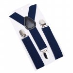 Bretele colorate pentru copii Model R bleumarin