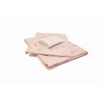 Lenjerie de pat pentru copii 3 piese Ursuletul Martinica roz 63x127 cm 75x100 cm