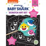 Set fise razuibile Baby Shark Scratch Art  Alligator AB3140BSSA2