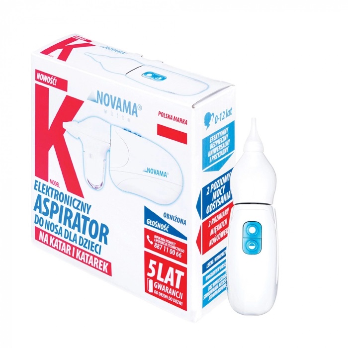 Aspirator nazal electric Novama White K pentru copii 0-12 ani alb - 2 | YEO