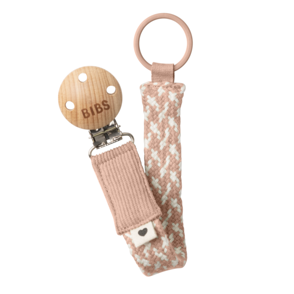 Lantisor clip pentru suzeta Bibs Blush-Ivory