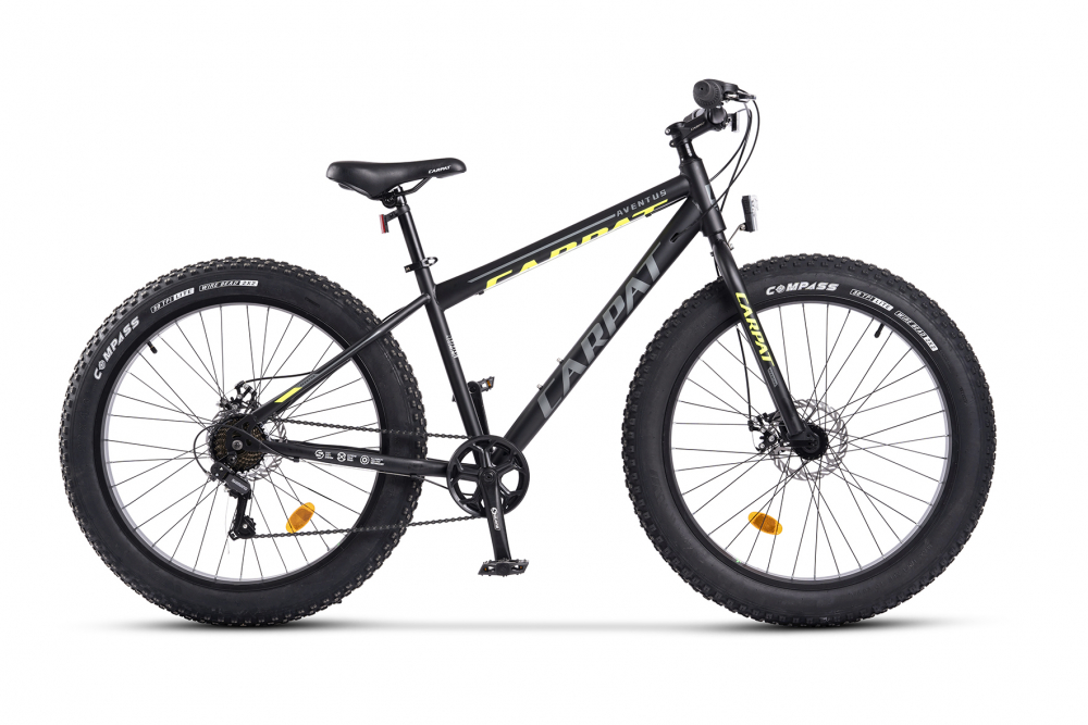 Bicicleta MTB-Fat Bike Carpat Aventus C26217A 26 Inch negrugrigalben - 5