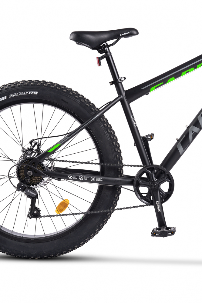 Bicicleta MTB-Fat Bike Carpat Aventus C26217A 26 Inch negrugriverde - 2