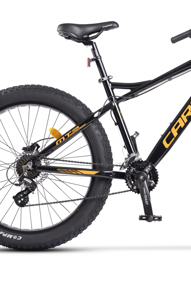 Bicicleta MTB-Fat Bike Carpat Haercules C26278H 26 Inch negruportocaliu - 2