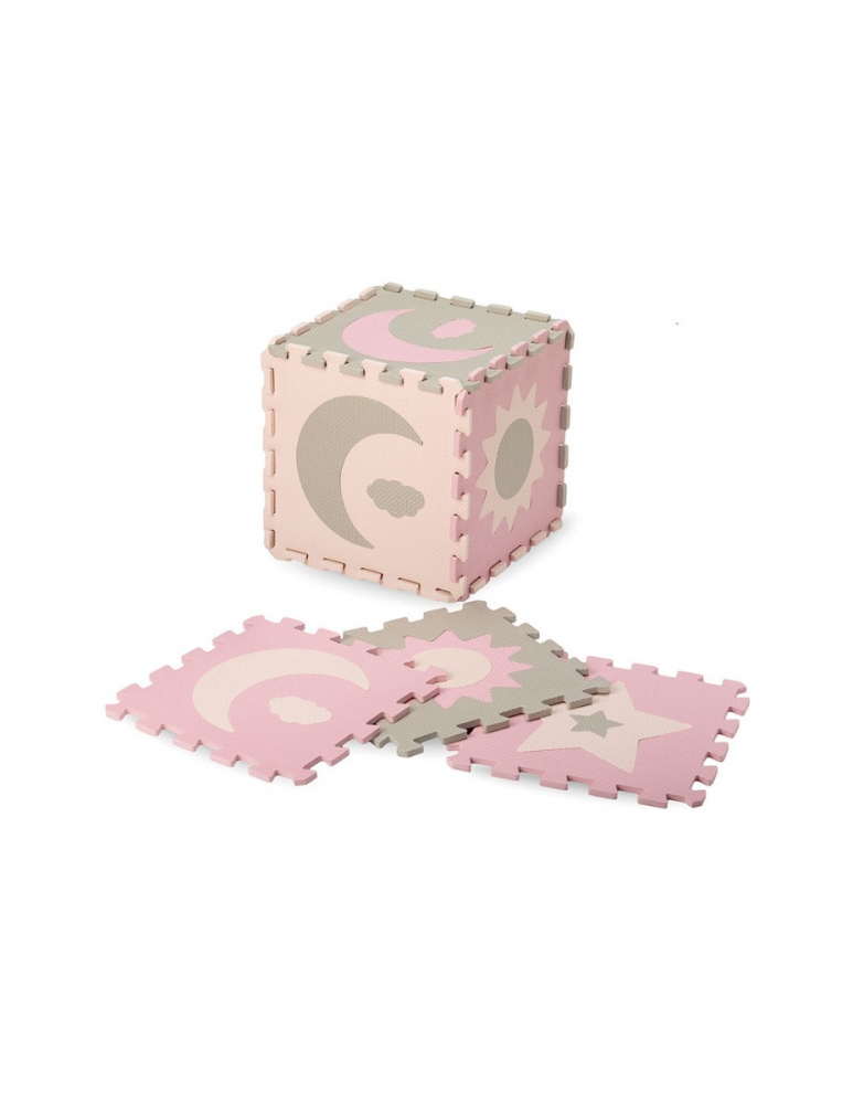 Covoras de joaca puzzle Momi Nebe 93 x 93 cm Pink - 1