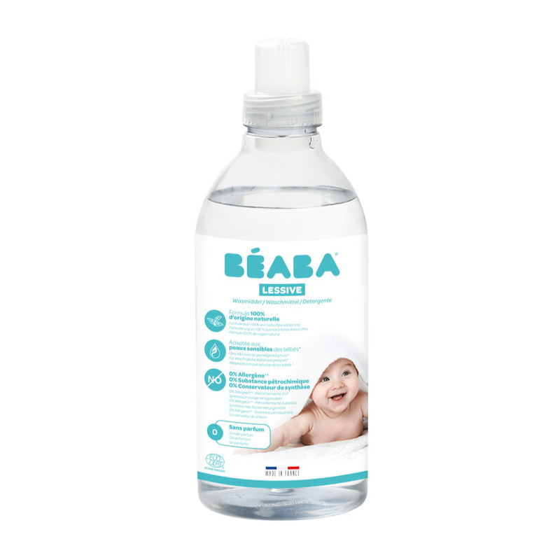 Detergent de rufe lichid Beaba fara parfum 1 L16 spalari Certificat Ecocert