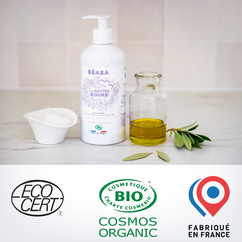 Gel de dus corp si par pentru bebelusi Beaba 500 ml Certificat Organic - 1 | YEO