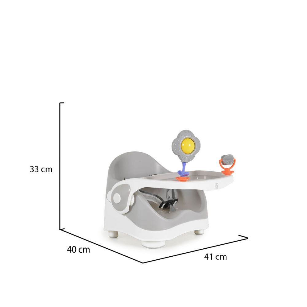 Scaun de masa booster ajustabil Moni Pistachio Grey - 1 | YEO