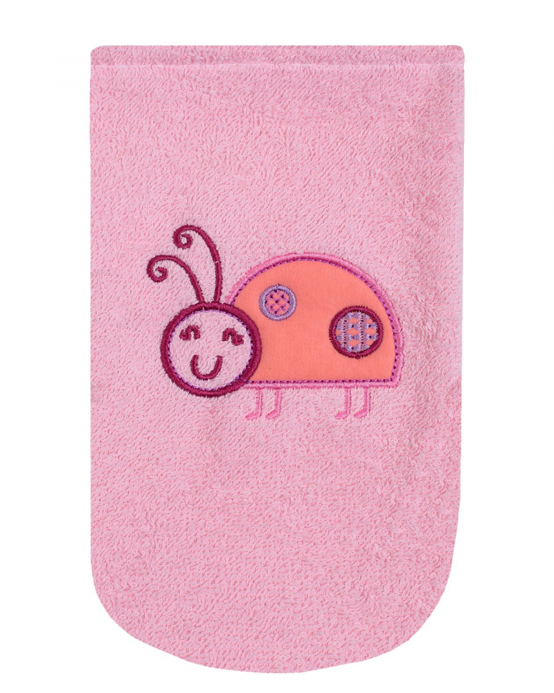 Manusa pentru baita cu broderie Pink Ladybird