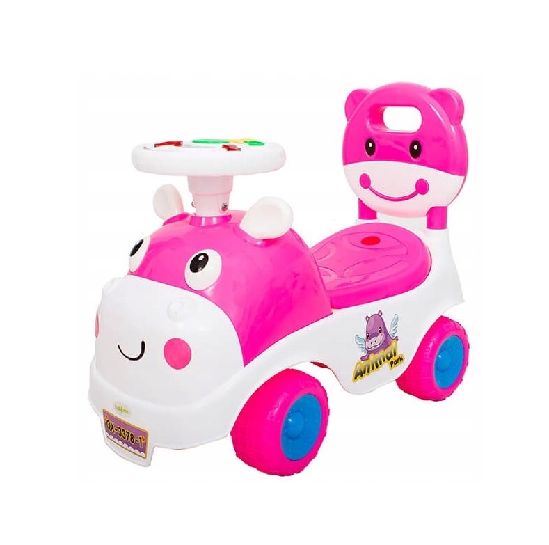 Masinuta fara pedale MalPlay Hipcio Walker Pink - 7