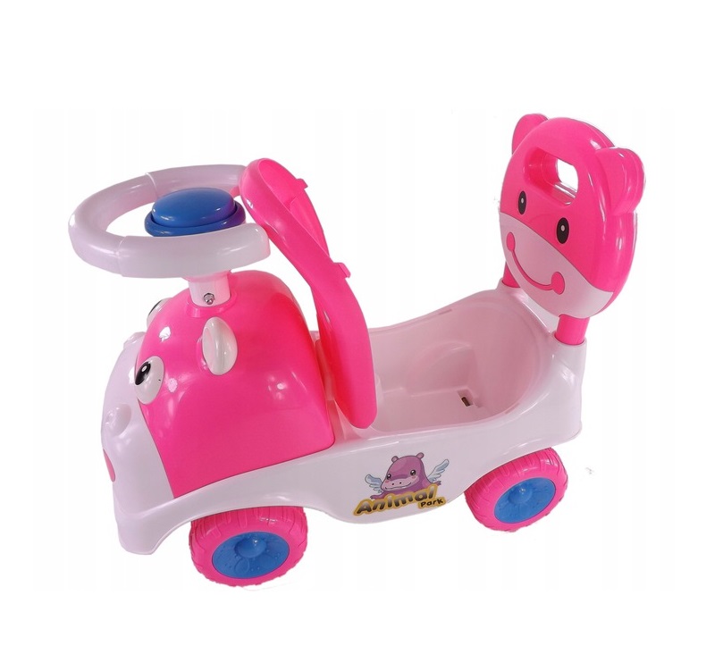 Masinuta fara pedale MalPlay Hipcio Walker Pink - 11