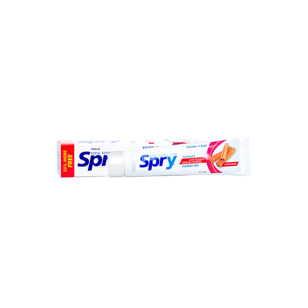 Pasta de dinti cu xylitol Spry aroma de scortisoara fara fluor 141 g nichiduta.ro imagine noua responsabilitatesociala.ro