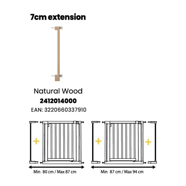 Poarta de siguranta din lemn Safety 1st Essential natural wood - 1 | YEO