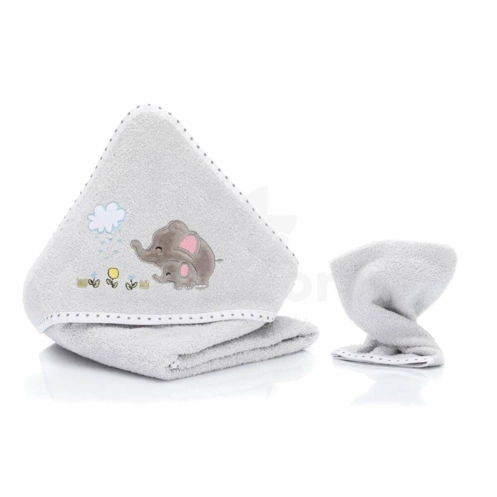 Prosop brodat cu manusa Fillikid Elefant grey - 1 | YEO