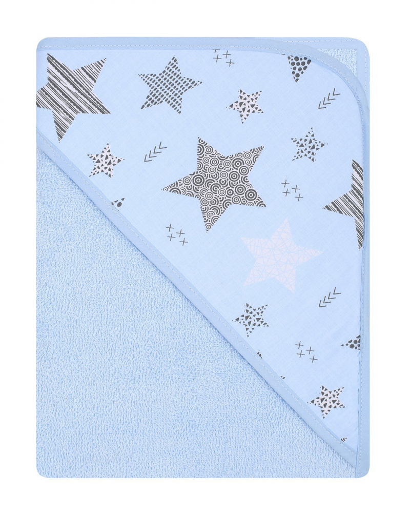 Prosop de baie cu gluga 80x80 cm Blue Stars