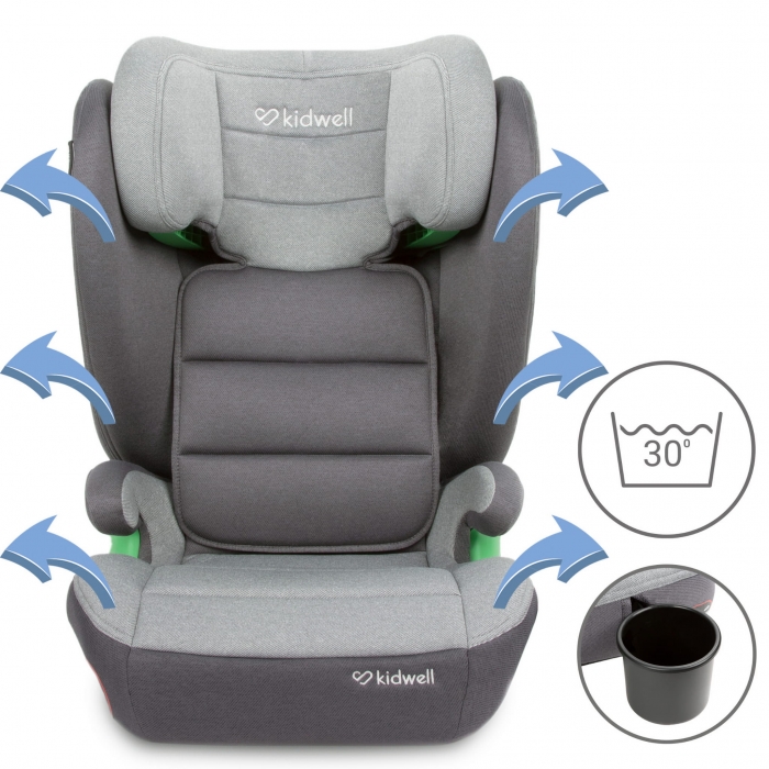 Scaun auto cu Isofix 15-36 Kg Kidwell Weston Dark Gray i-Size - 3