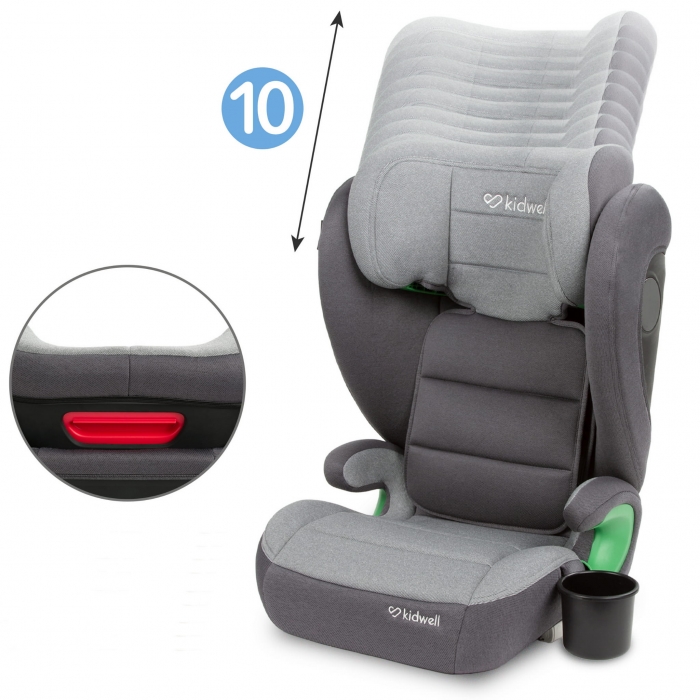 Scaun auto cu Isofix 15-36 Kg Kidwell Weston Dark Gray i-Size - 4