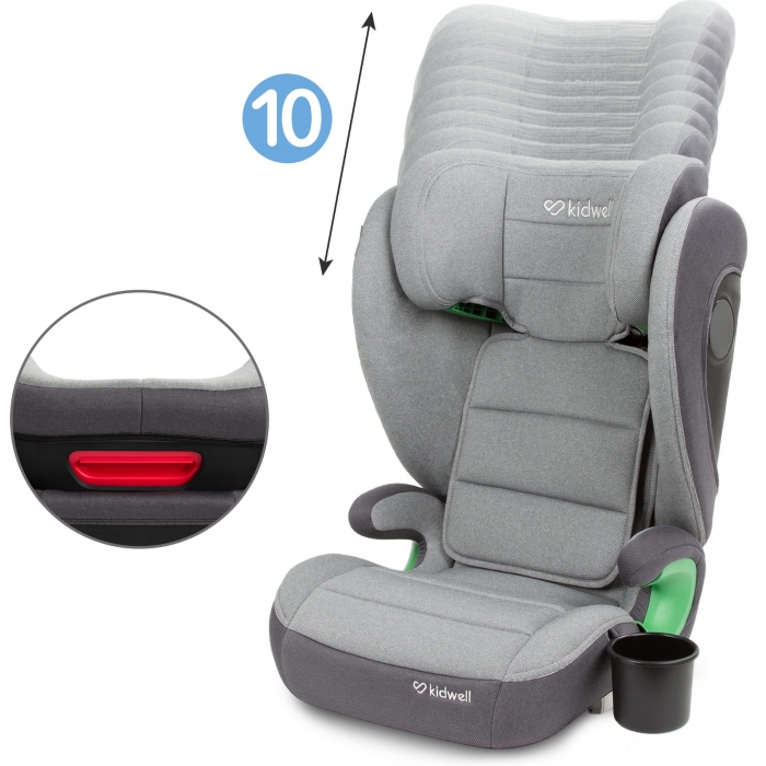 Scaun auto cu Isofix 15-36 Kg Kidwell Weston Light Gray - 4