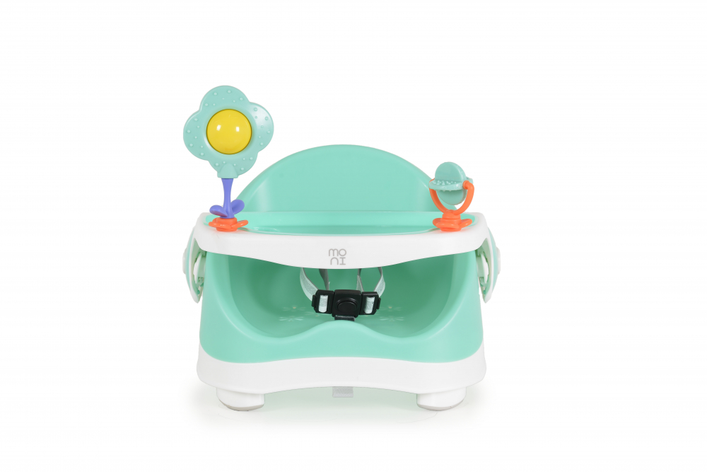 Scaun de masa booster ajustabil Moni Pistachio Mint