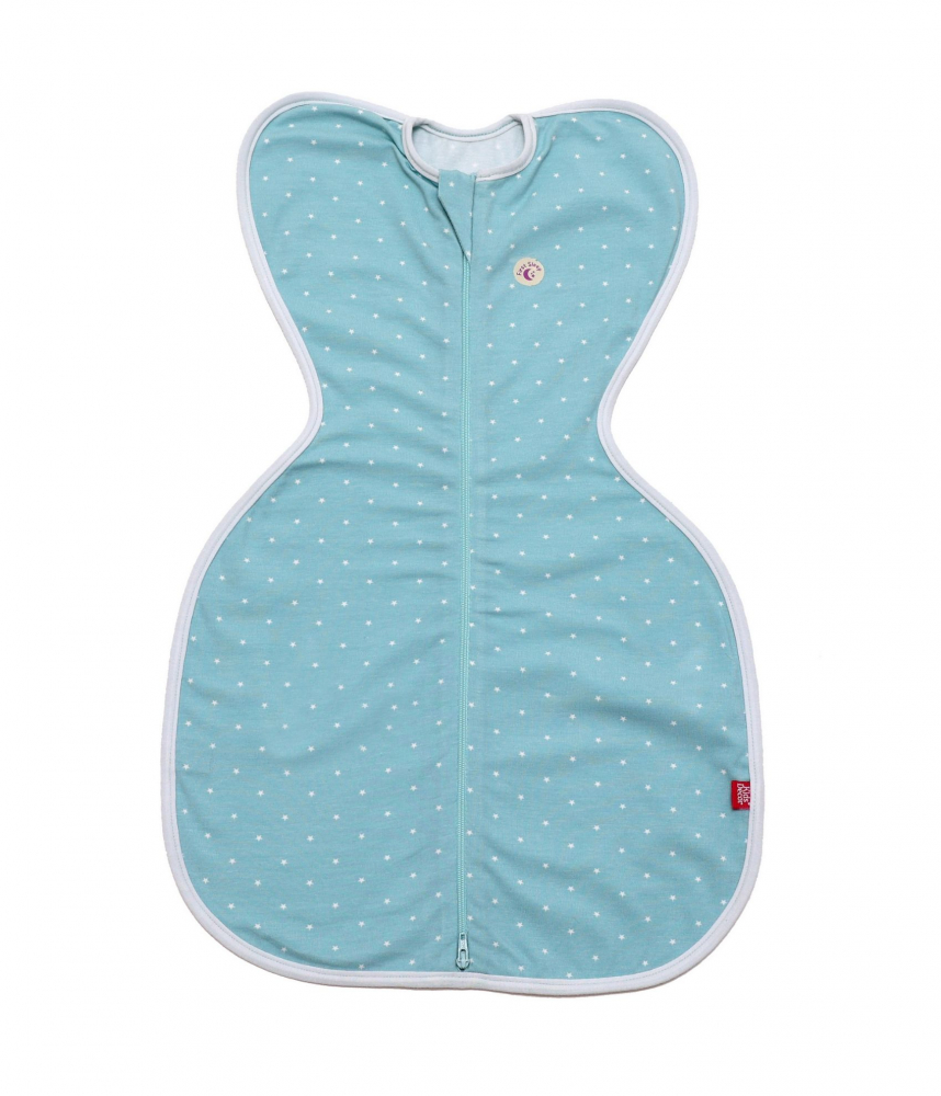 Set 2 saci de dormit swaddle First Sleep Calm Star and Coral Blue pentru nou-nascuti Camera copilului 2023-09-25